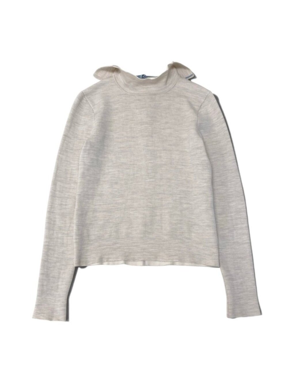 Fendi II 13 Zucca Pattern Reversible Knit Light Beige Sweater 38